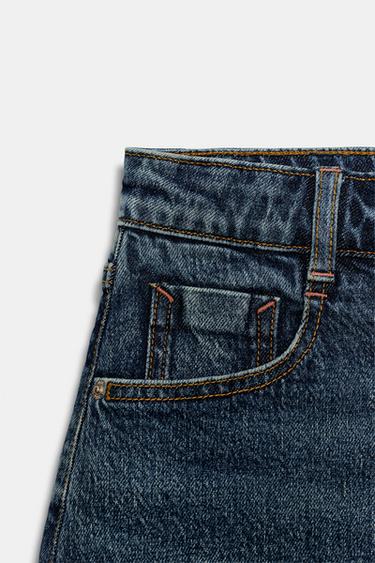 Z1975 DENIM RAW-HEM SKORT - Blue by Zara - Image 8