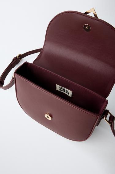 SAC BANDOULIÈRE CŒUR - Bordeaux de Zara - Image 3