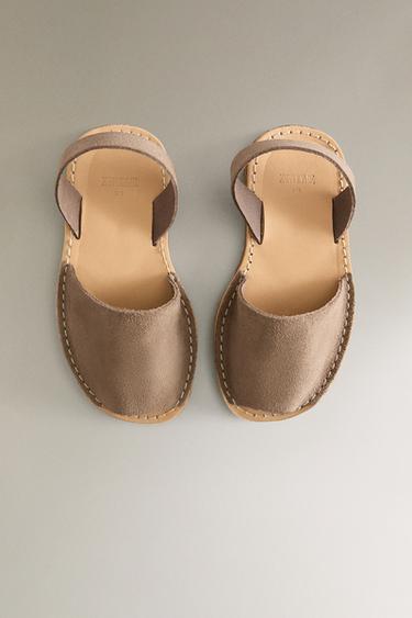CHILDREN'S LEATHER SANDALS - Light beige by Zara - Image 2