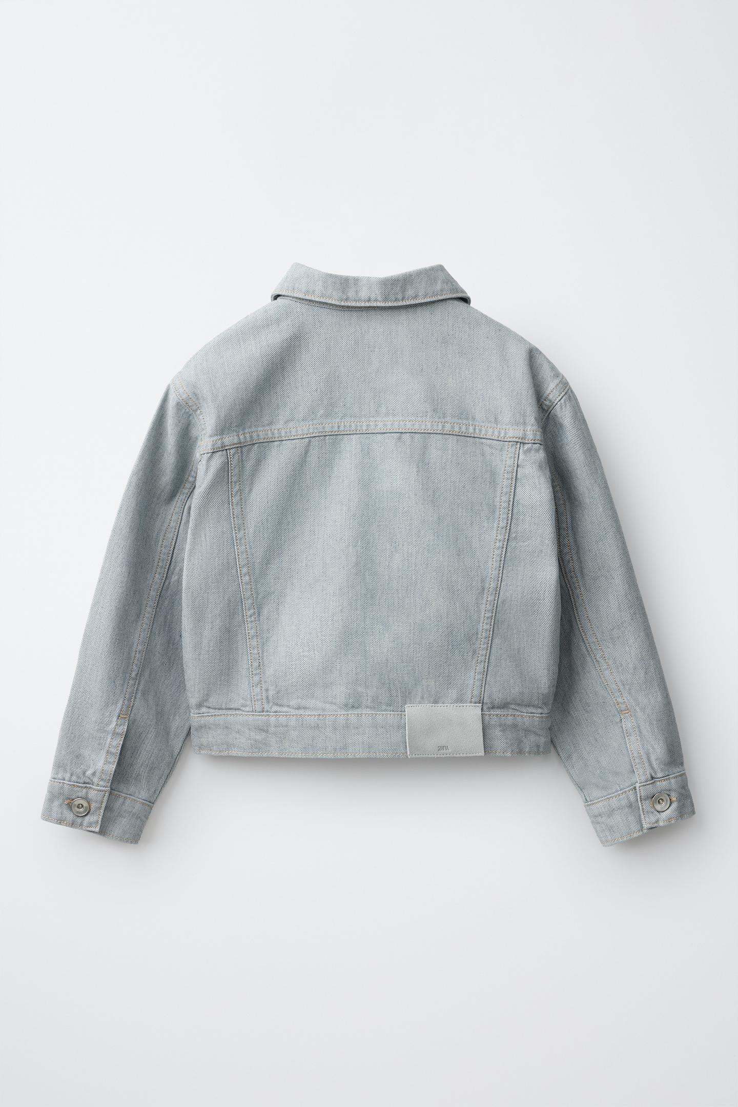 Детская куртка Zara Denim, цвет: Светлый синий — фото 3