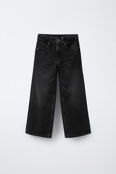 JEANS WIDE LEG - Negro de Zara - Imagen 0