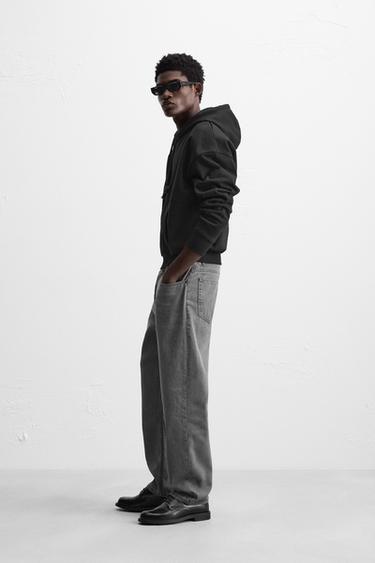 HEAVYWEIGHT ZIP-UP HOODIE - Black by Zara - Image 3