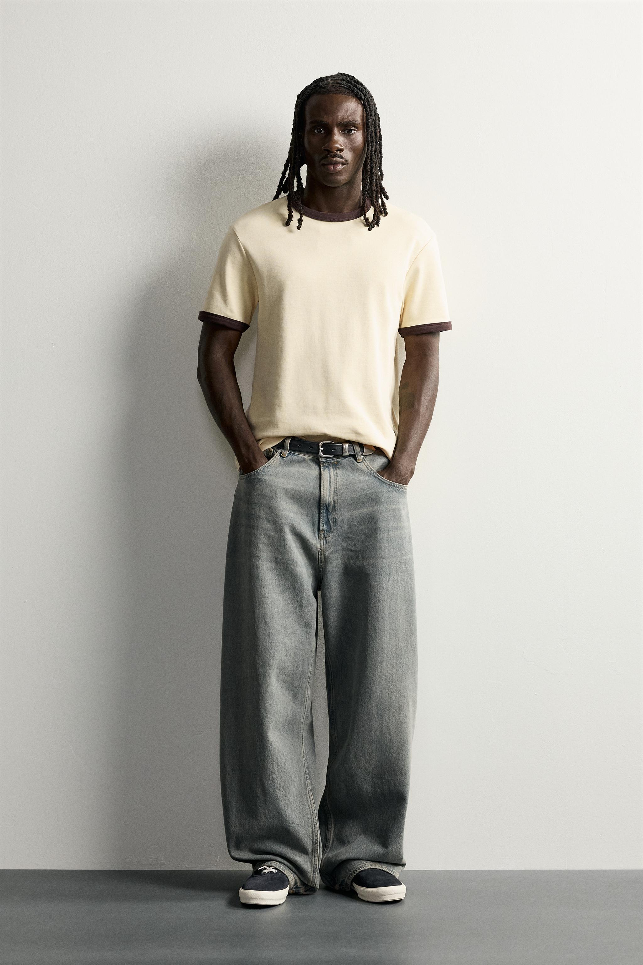 ZARA バギーデニム バギーフィットデニムパンツ - ブルー/グリーン | ZARA Japan / 日本