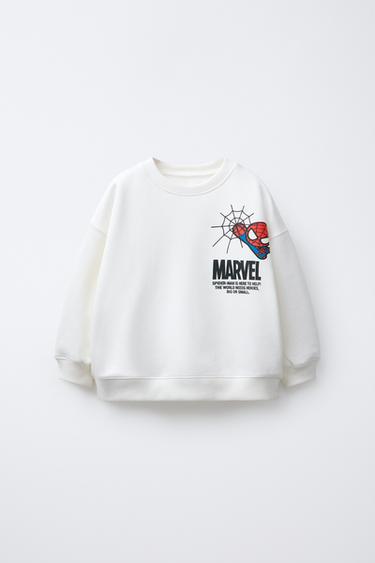 SUDADERA ESTAMPADA SPIDER-MAN © MARVEL - Blanco roto de Zara - Imagen 0