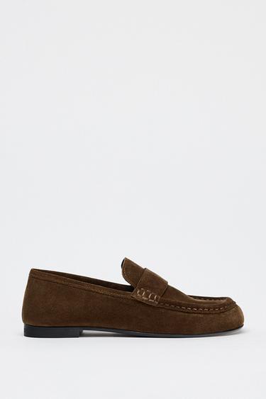 MOCASÍN ANTIFAZ SERRAJE - Marrón de Zara