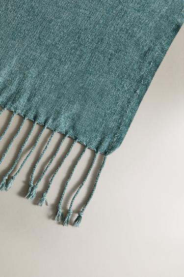 CHENILLE THROW - Blue marl by Zara - Image 2