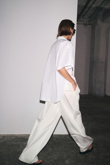 ZW COLLECTION POPLIN SHIRT - White by Zara