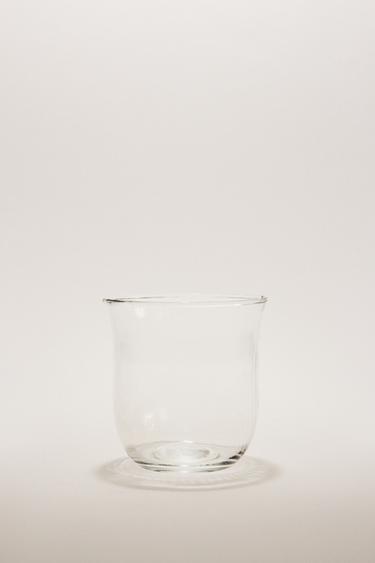 RAISED DESIGN GLASS TUMBLER - Transparent by Zara