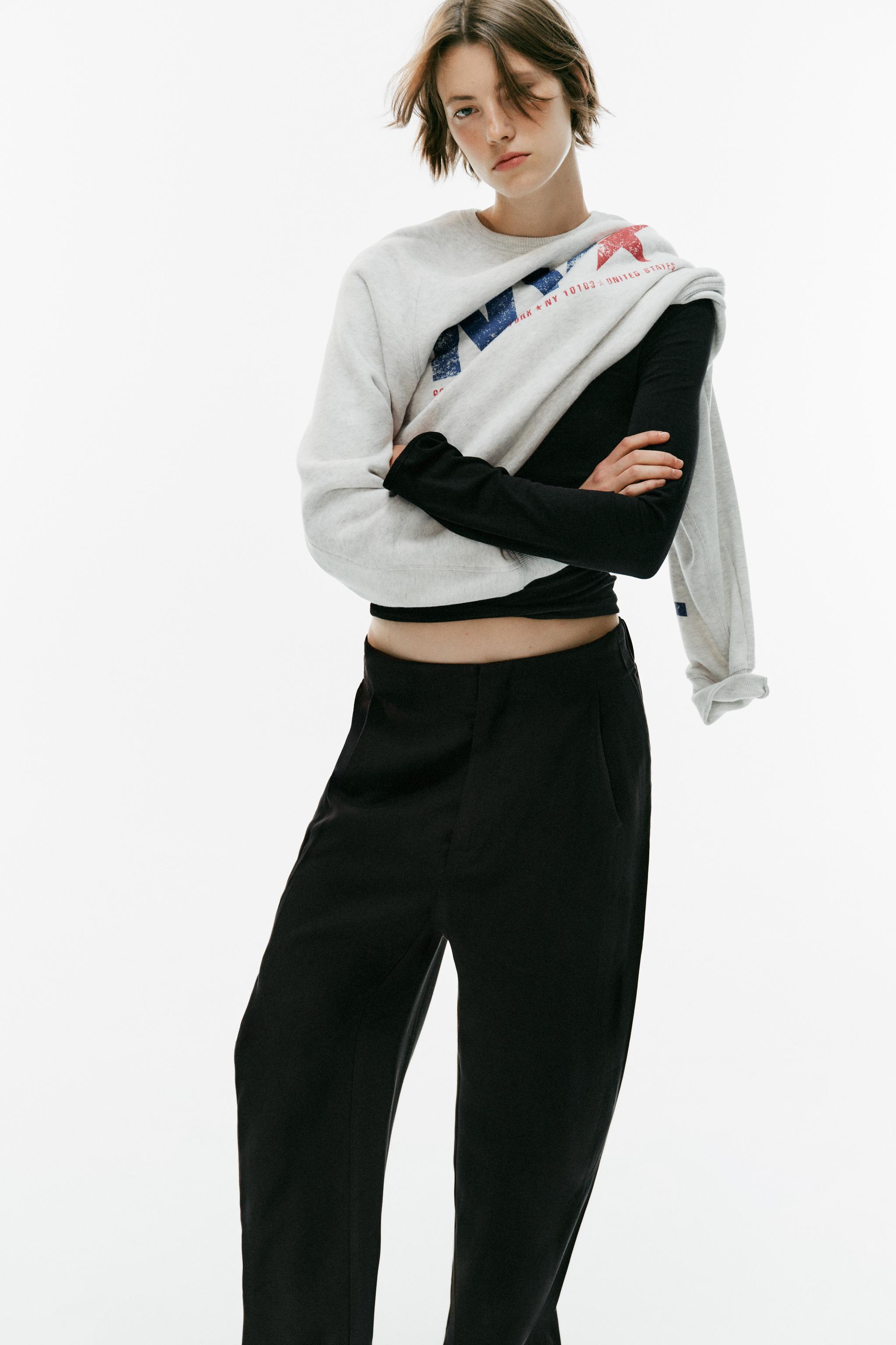 Мужские брюки Zara PLEATED FLOWY TROUSERS — фото 3