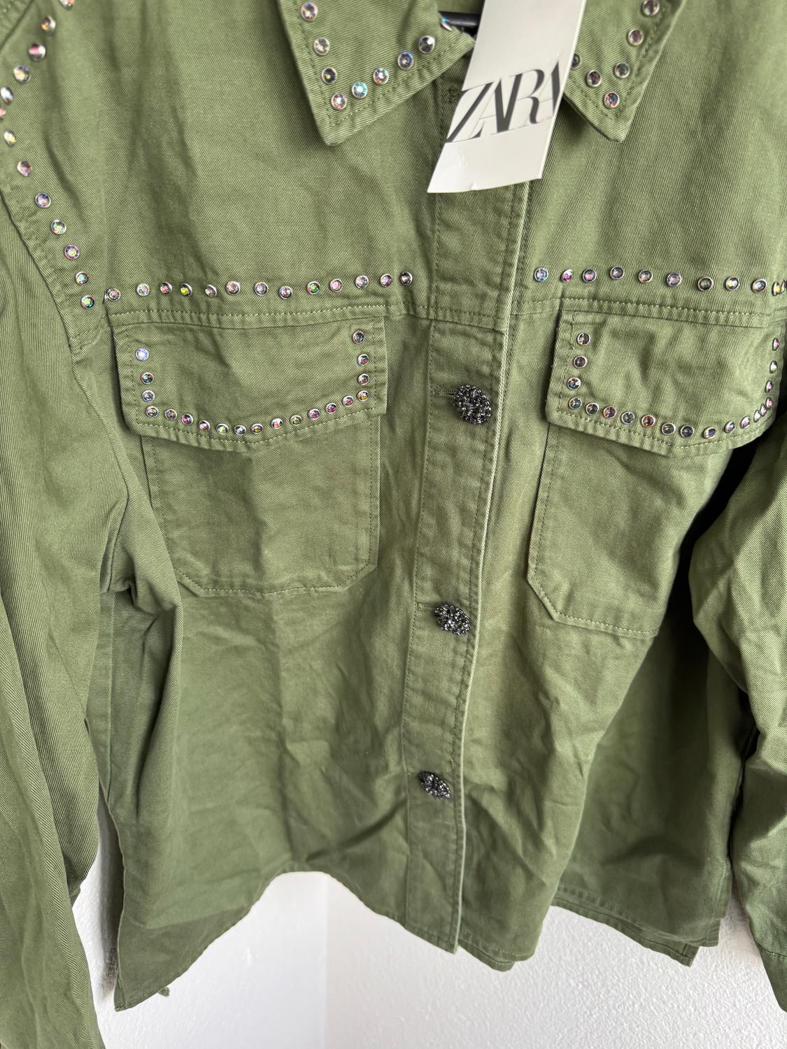 BEADED COTTON OVERSHIRT - Image 3