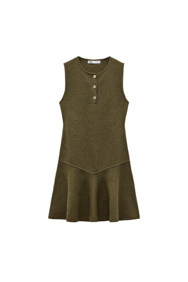 PEPLUM KNIT DRESS