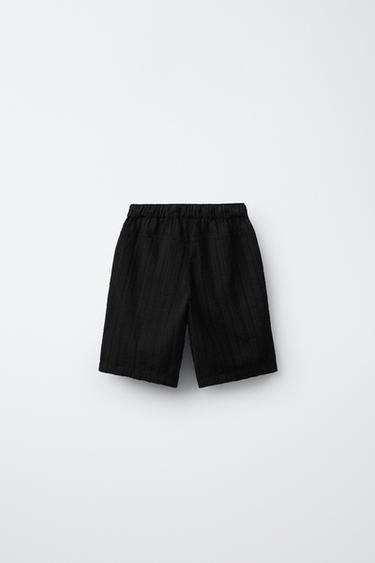 SHORT TEXTURÉ - Noir de Zara - Image 1