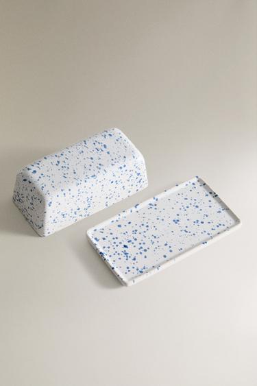 BEURRIER EN GRÈS TACHETÉ - Bleu de Zara - Image 3