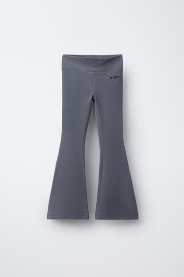 TEXT FLARE LEGGINGS - Blue by Zara - Image 0