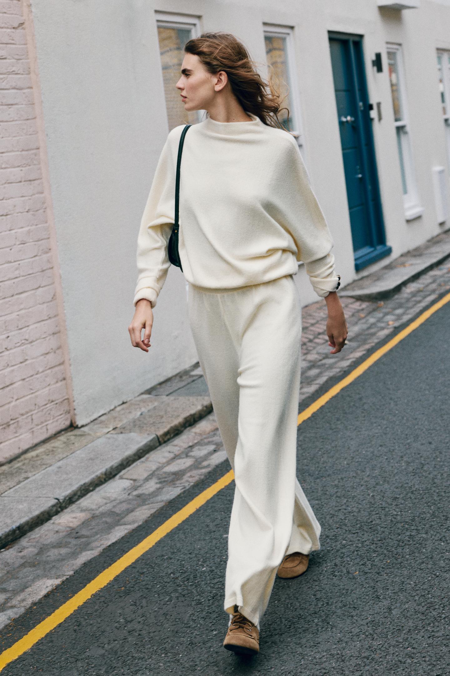 Женский топ Zara Soft, цвет: Экрю — фото 6