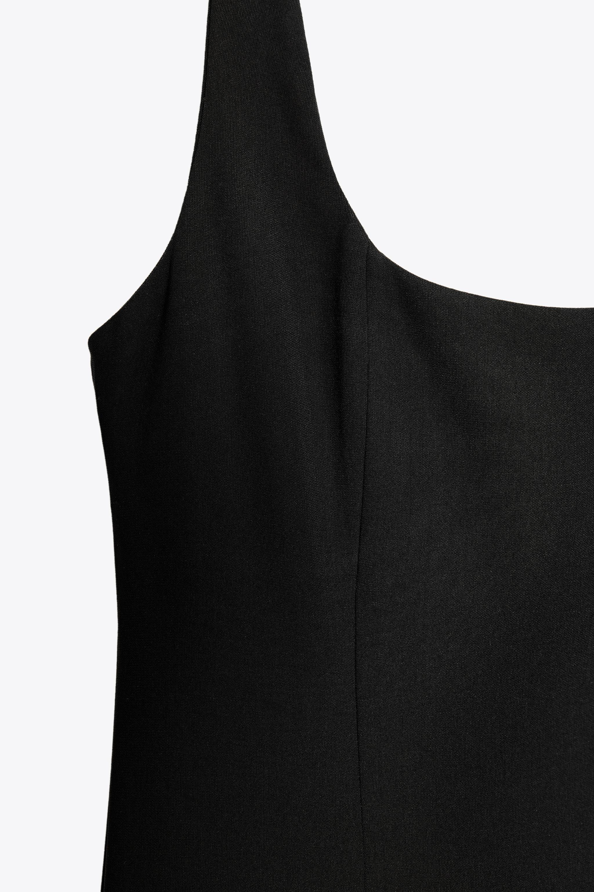 ZARA ZW COLLECTION ミディ丈ワンピース 3292/198 ZW COLLECTION MIDI DRESS - Black | ZARA United States