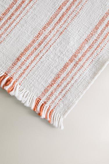 PLAID COTON RAYURES - Écru de Zara - Image 2