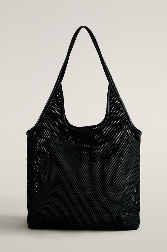 Zara SHOPPER TORBA KNIT – Crna – Slika 0