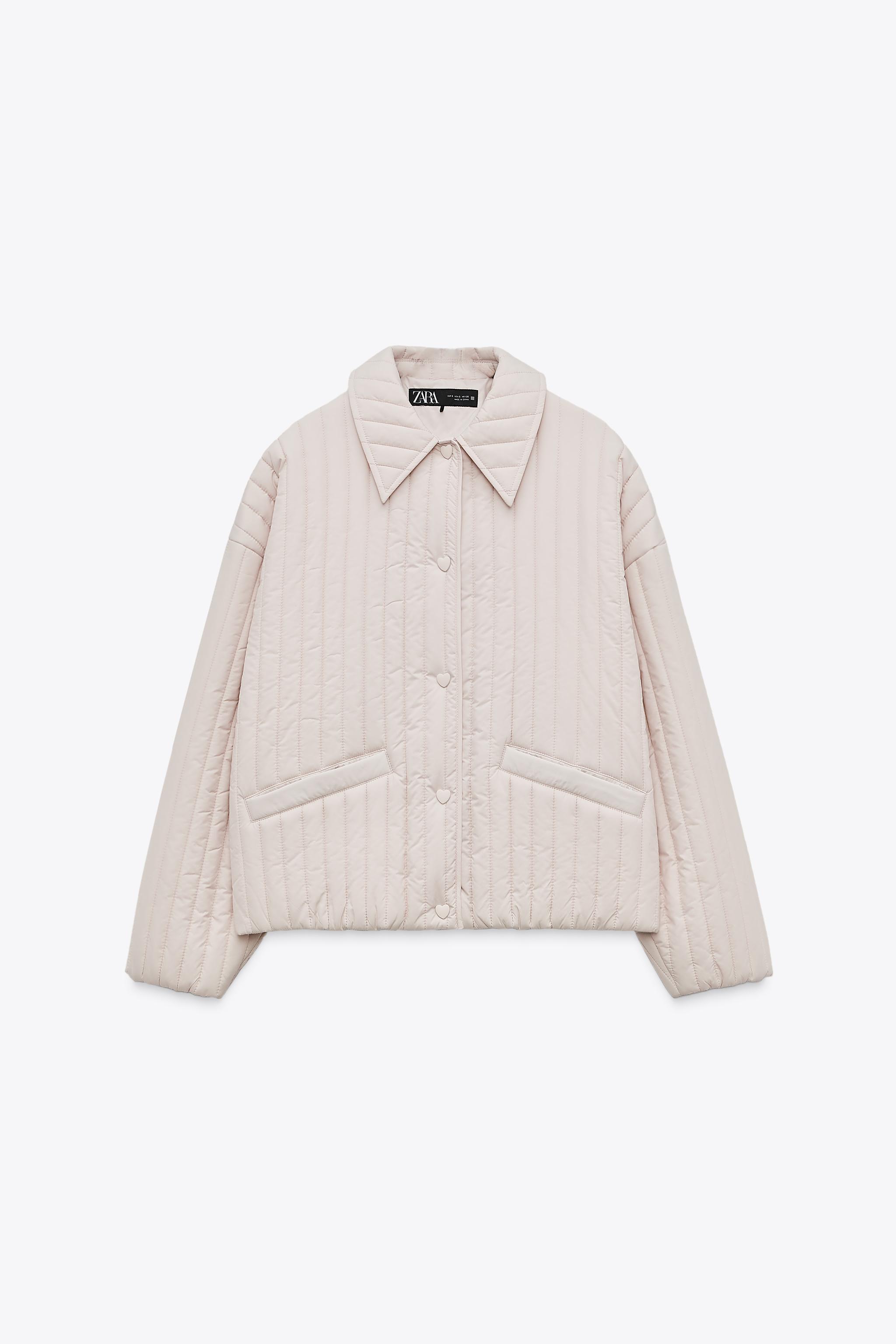 ハートボタン付きパフジャケット - ブラック | ZARA Japan / 日本 ハートボタン付きパフジャケット - ブラック | ZARA Japan / 日本