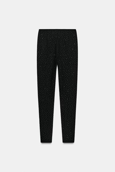 LEGGING TAILLE HAUTE BRILLANT - Noir de Zara - Image 8