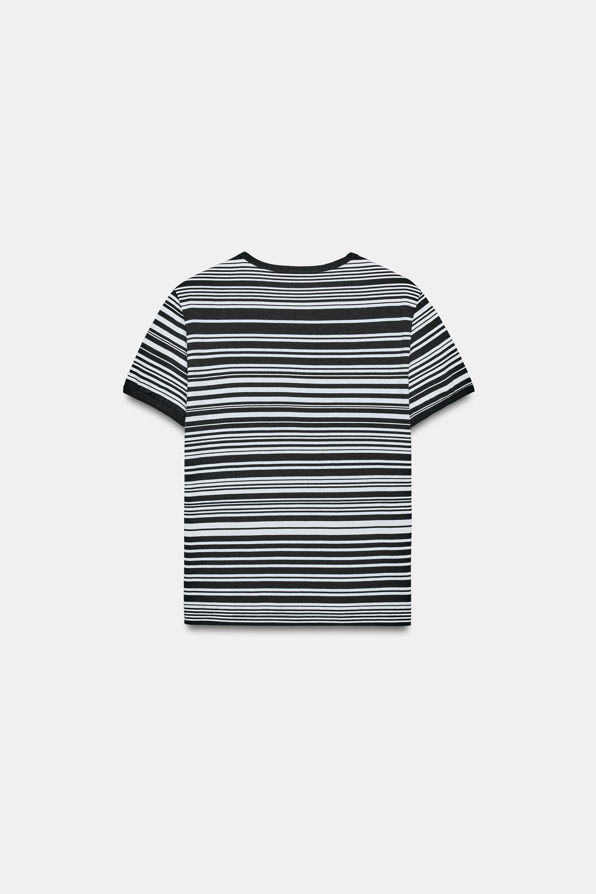 ZA STRIPED T-SHIRT