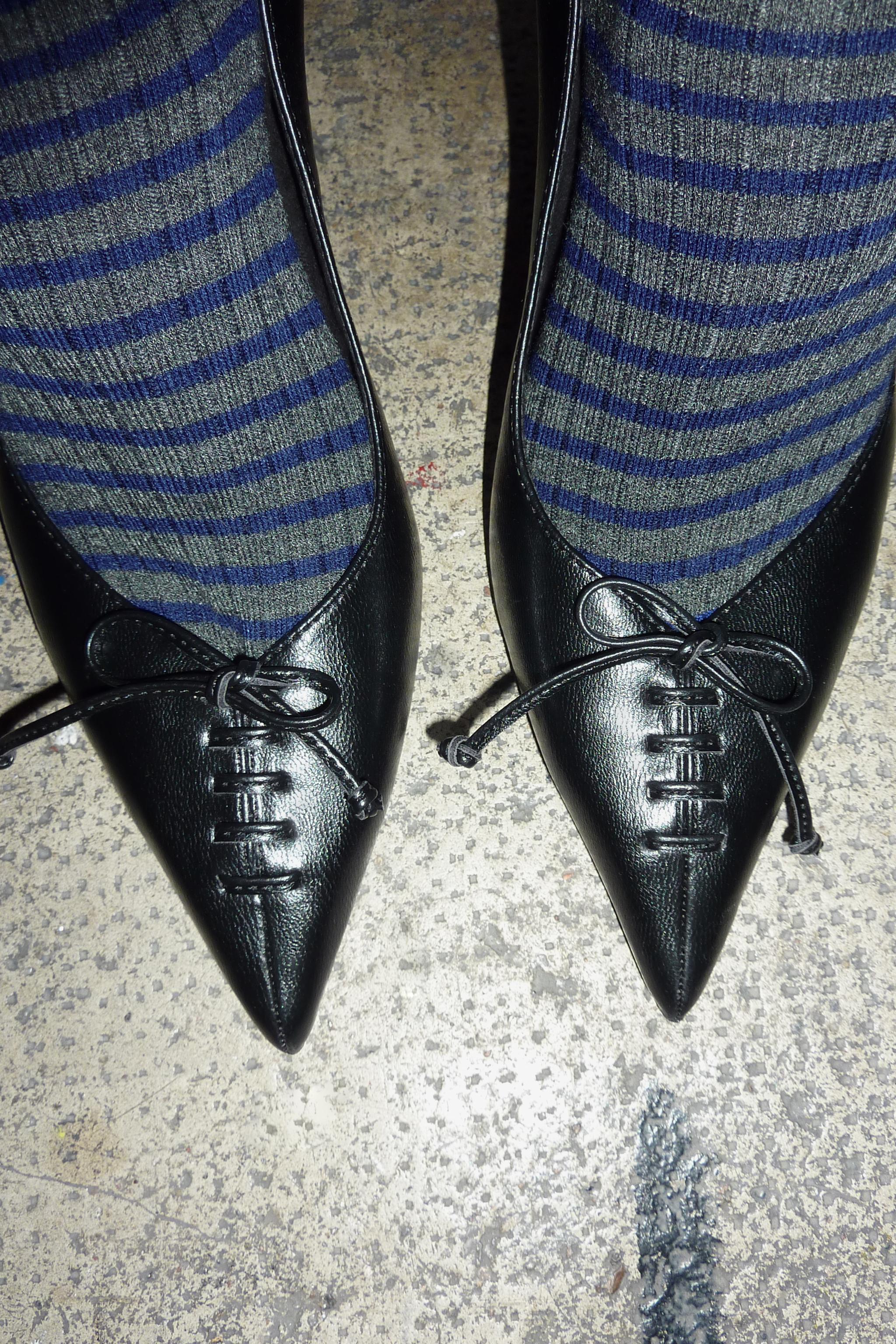 CHAUSSETTES cannelé IMPRIMÉ À RAYURES