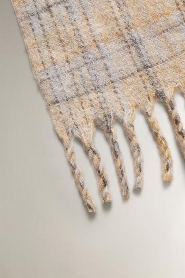 CHECK THROW - Grey by Zara - Image 1