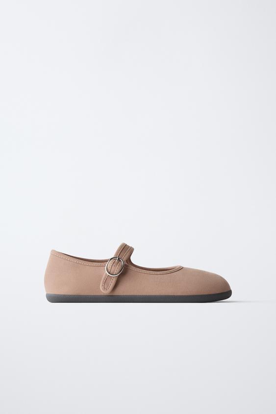 Zara BAREFOOT BALLET FLATS - Pink - Image 0