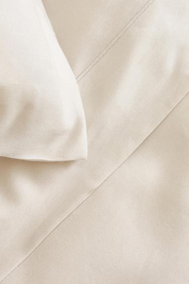 DRAP PLAT SATIN FESTON (300 FILS) - Beige de Zara - Image 9