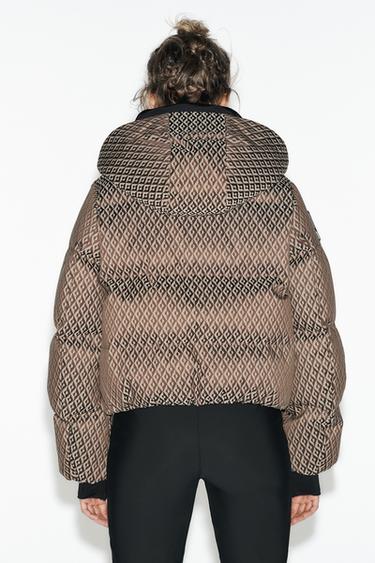 PADDED ANORAK 80% DOWN 20% FEATHER WATER-RESISTANT WINDPROOF RECCO® TECHNOLOGY SKI COLLECTION - Beige-brown by Zara - Image 5