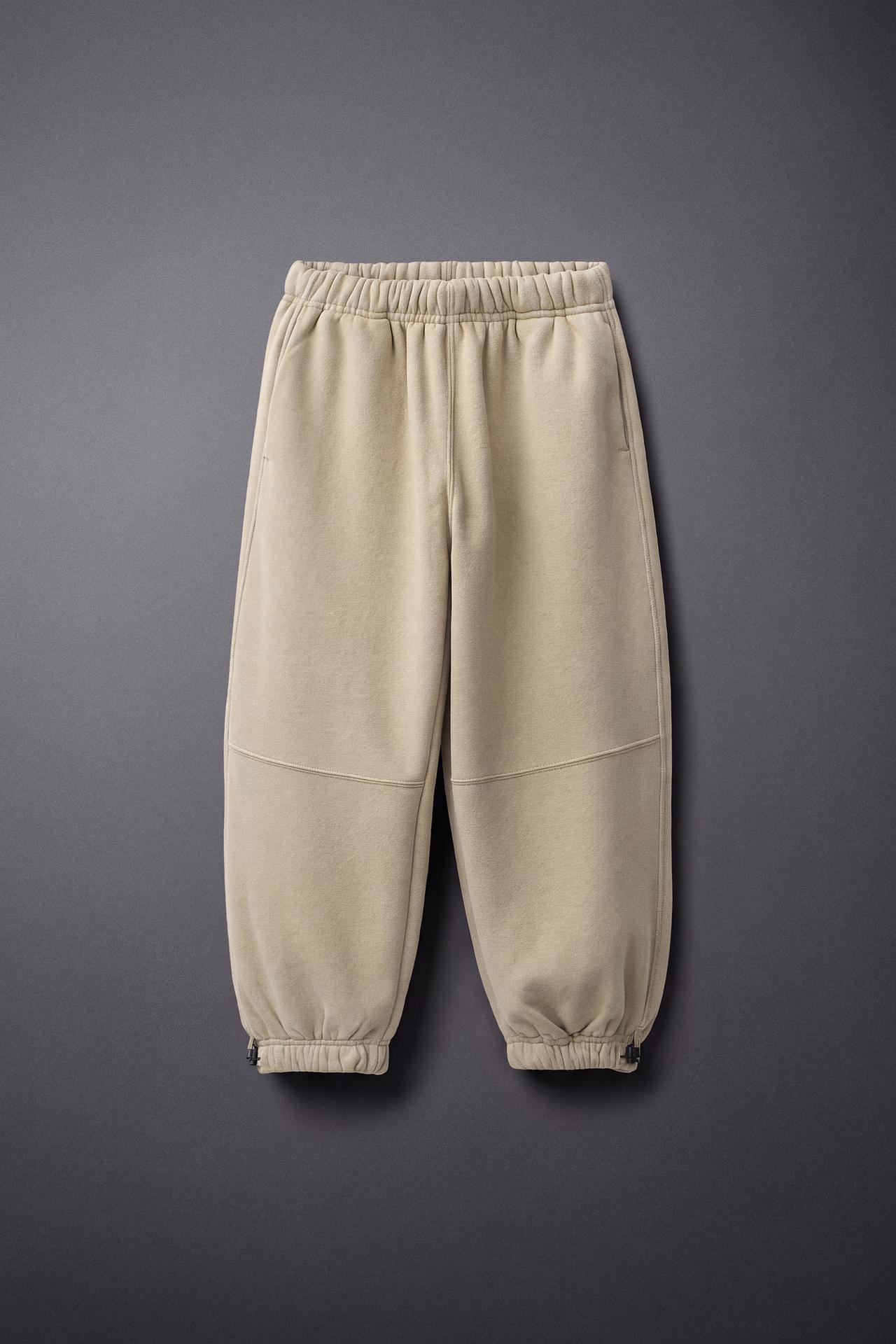 SPORTY JOGGER PANTS WITH STOPPERS — Sand