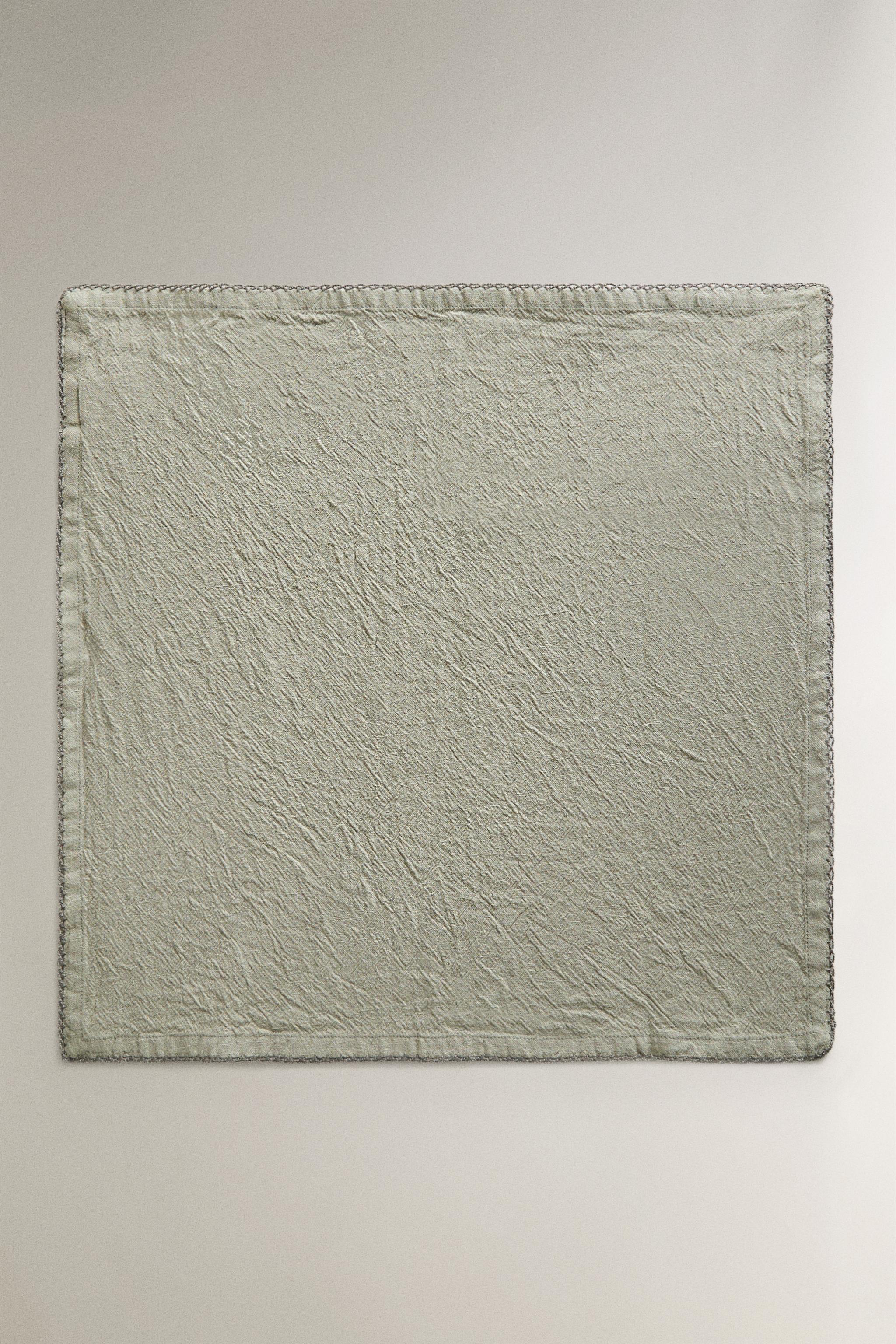 LOT DE SERVIETTES FIL TEINTÉ UNIES (LOT 2)