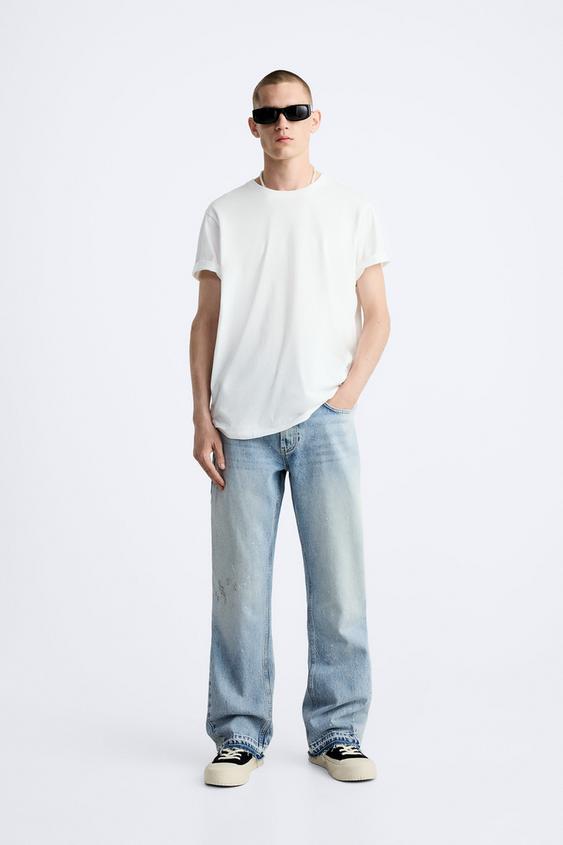 FLARED FIT デニムパンツ - ライトブルー | ZARA Japan / 日本