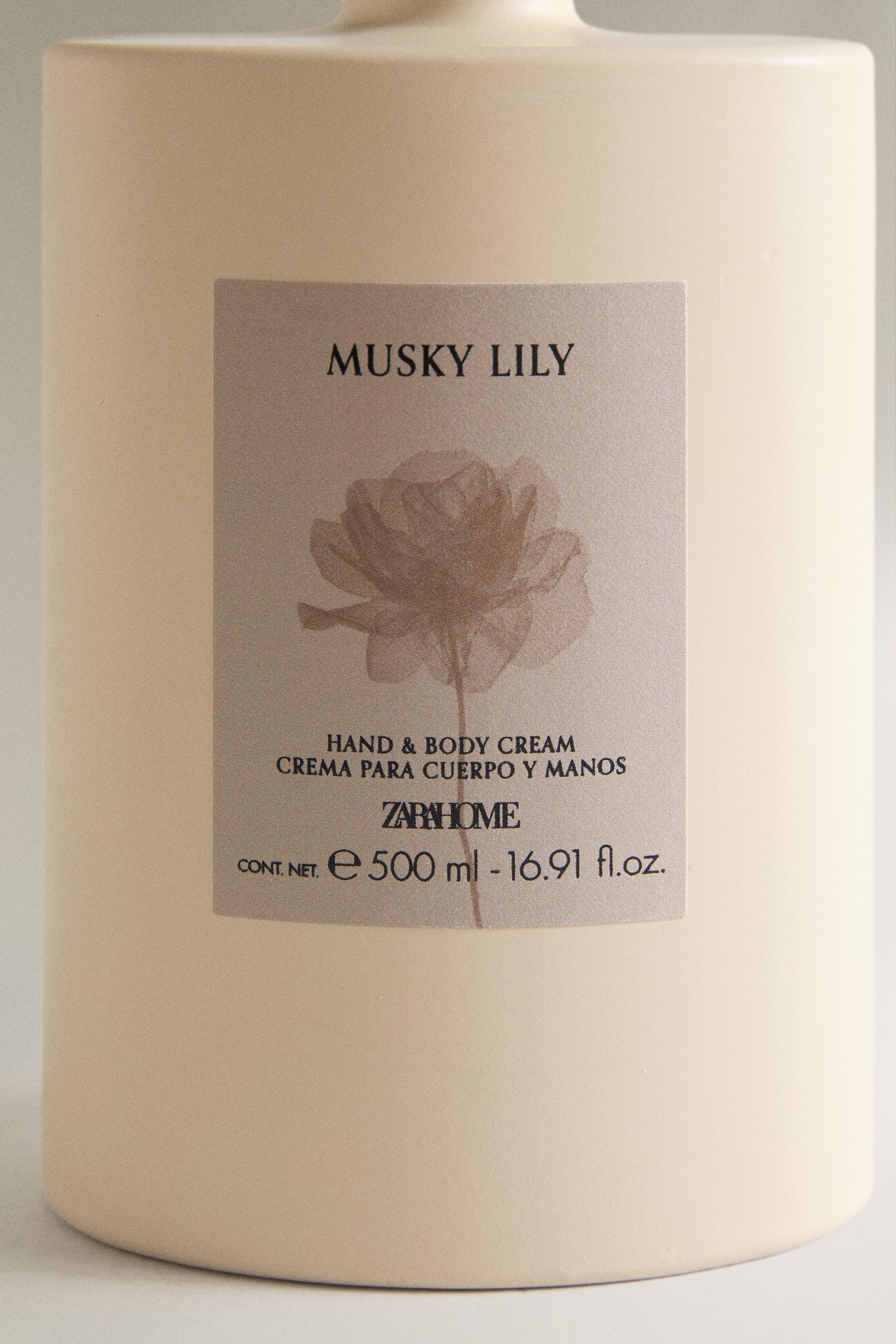 (500 ML) MUSKY LILY HAND AND BODY CREAM