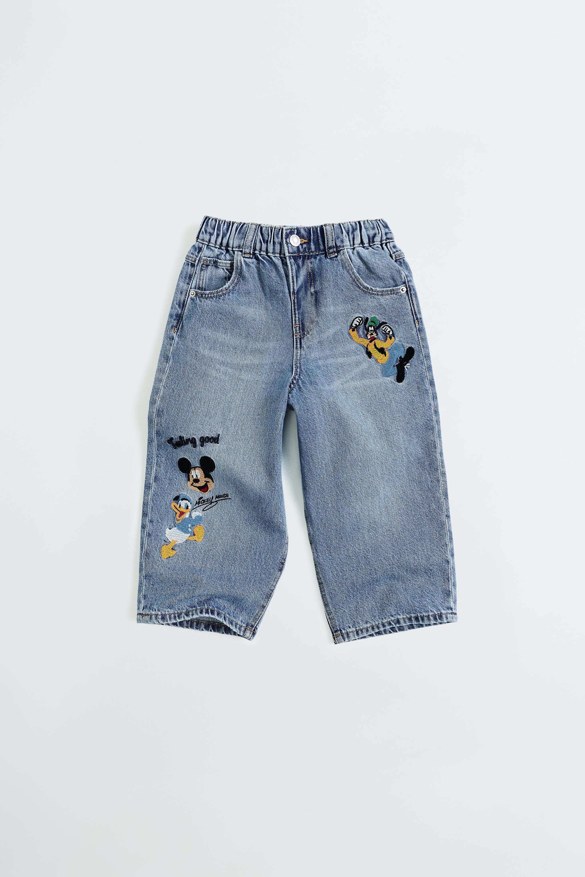 BAGGY JEANS © DISNEY — Mid-blue