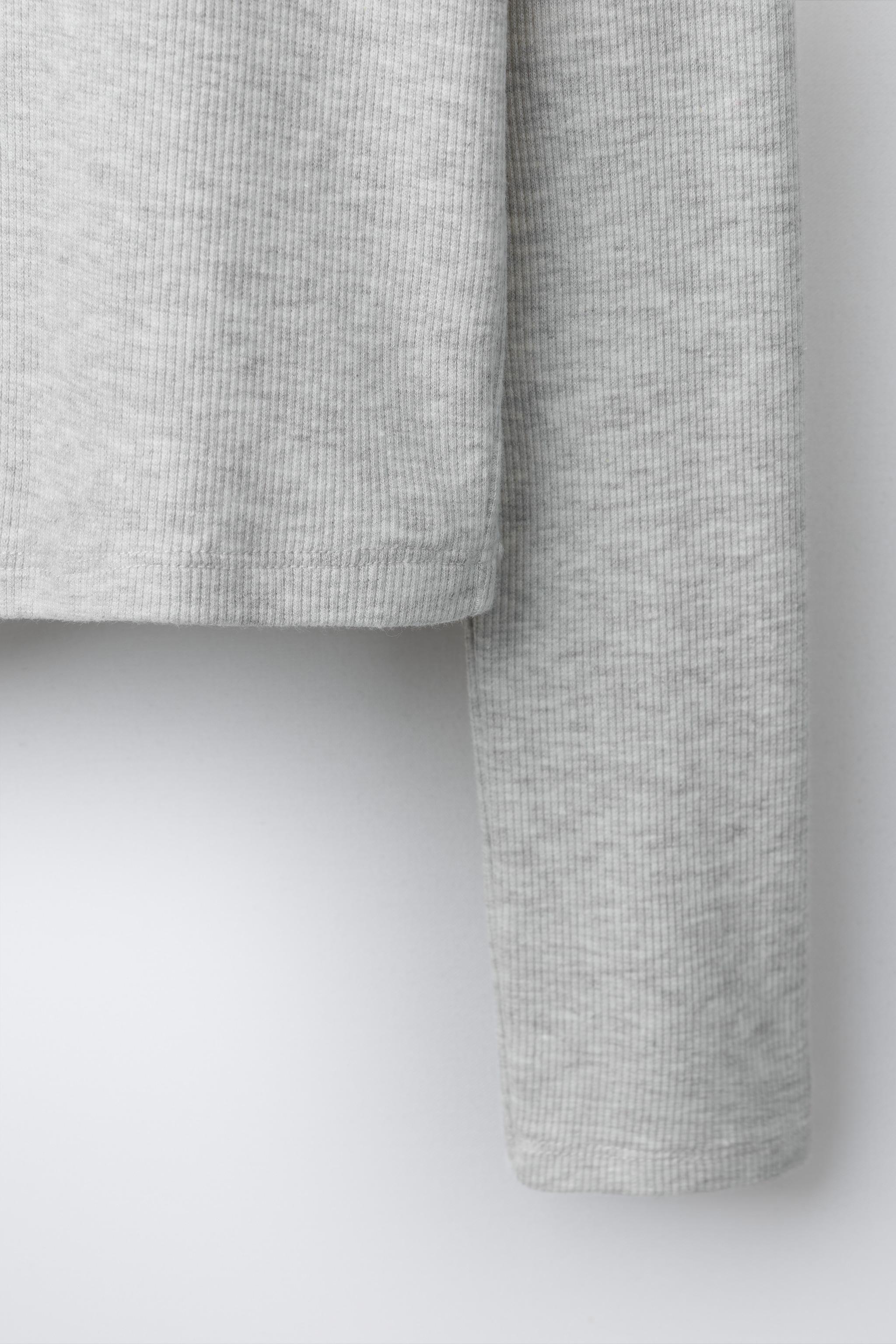 PRINTED RIBBED T-SHIRT