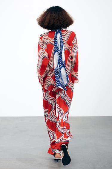 ZW COLLECTION PRINTED SHIRT WITH BOW - Multicoloured by Zara - Image 2