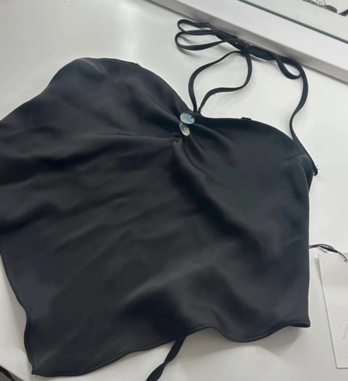 SATIN HALTER NECK TOP - Image 2