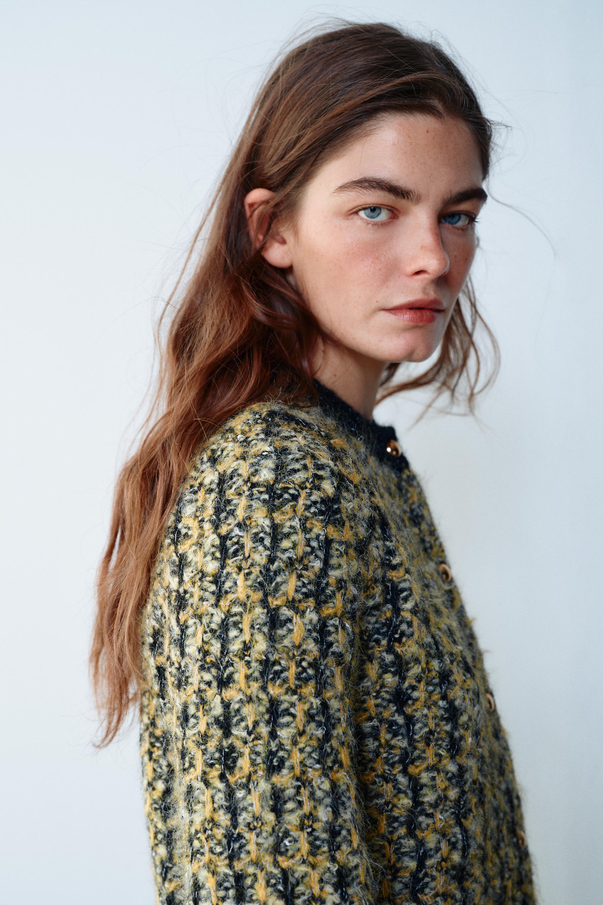 GILET EN MAILLE EFFET BROSSÉ