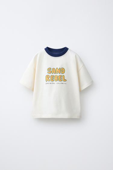 ФУТБОЛКА С ПРИНТОМ «ПЕЛИКАН» — СЛОНОВАЯ КОСТЬ от Zara