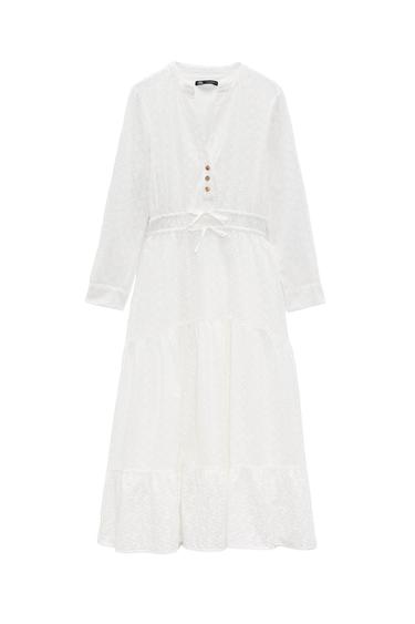 DRESS WITH CUTWORK EMBROIDERY
