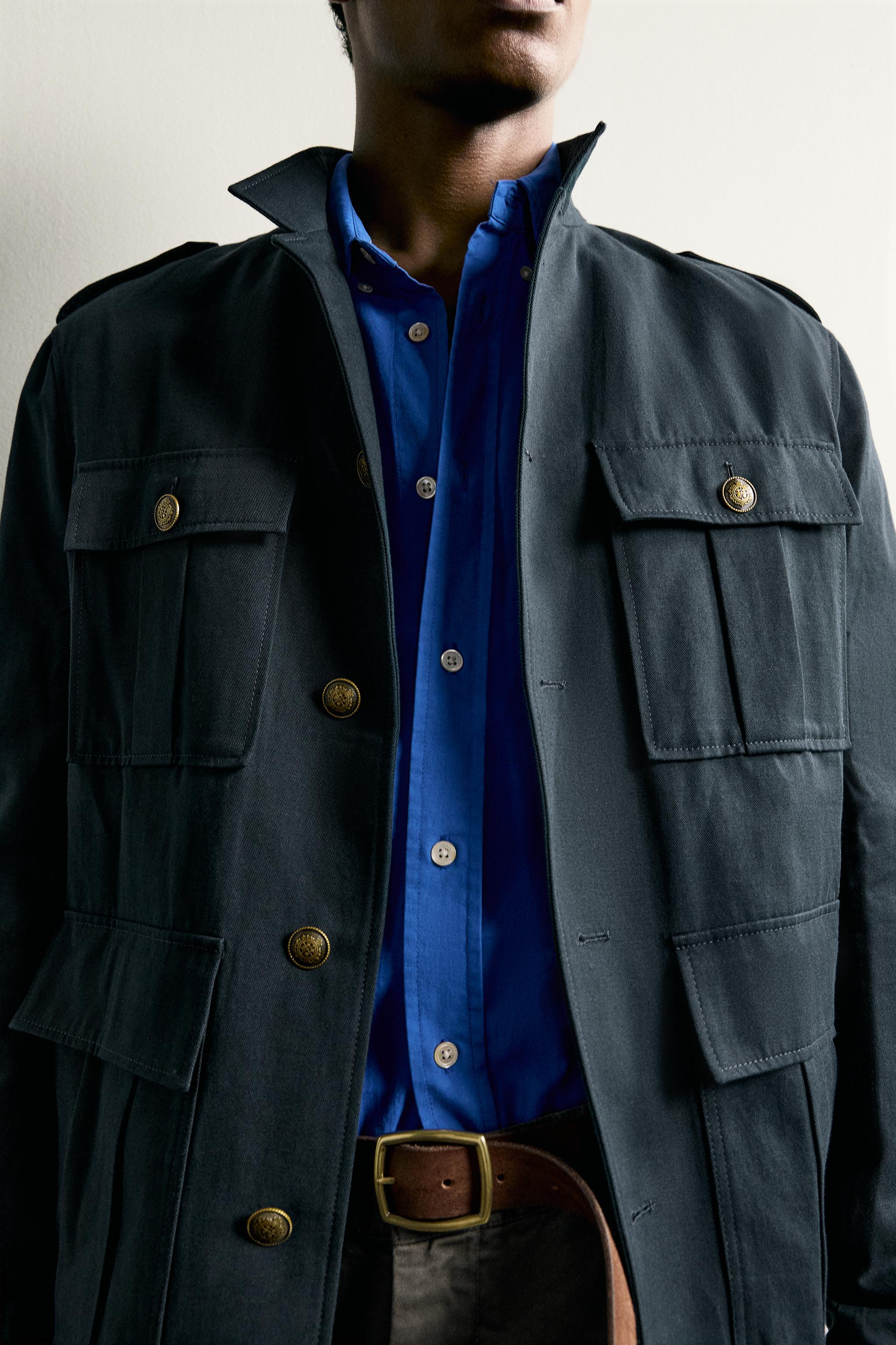 Zara RELAXED FIT CEPLİ CEKET görsel 6