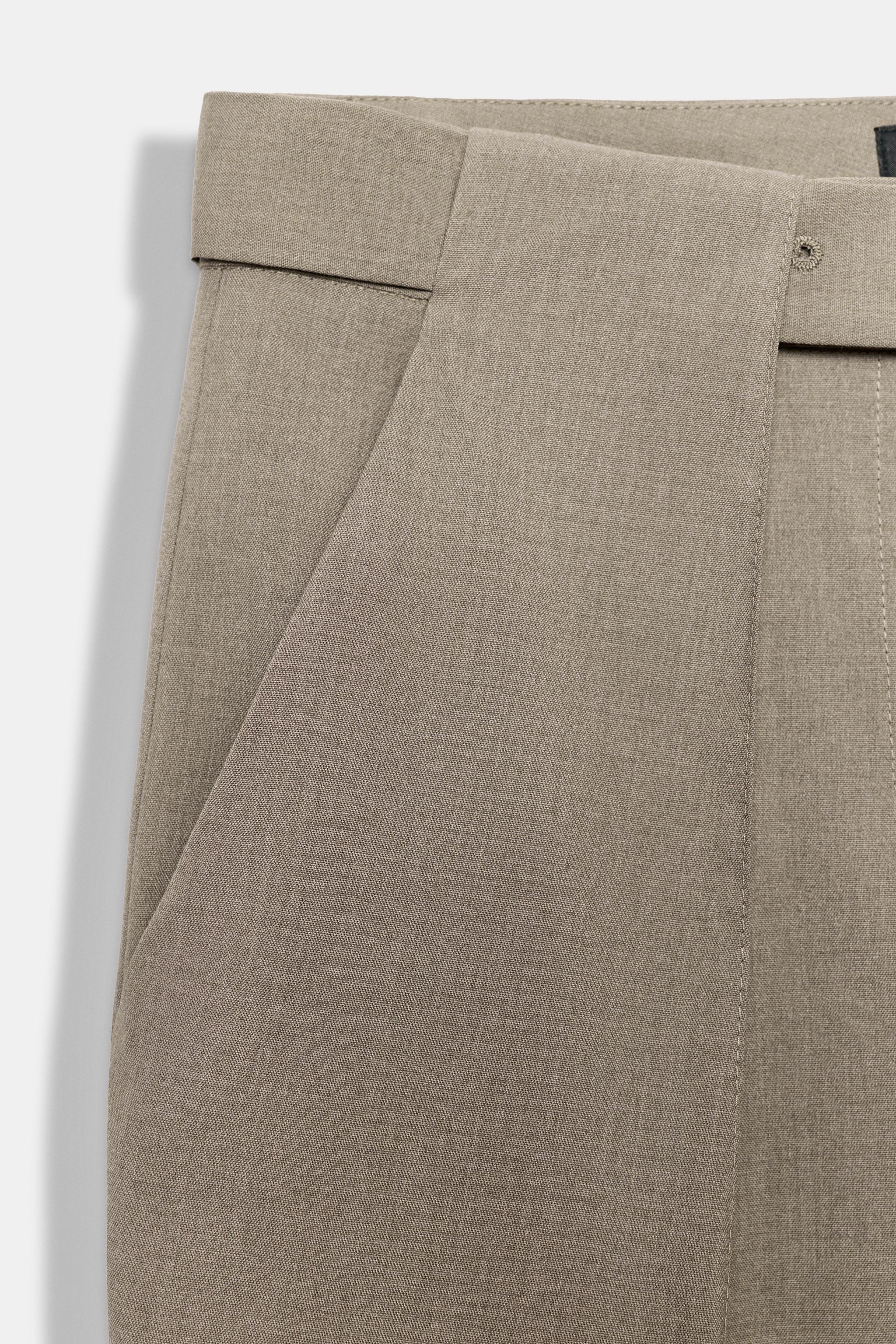 PANTALON À PLIS AVEC CEINTURE ZW COLLECTION
