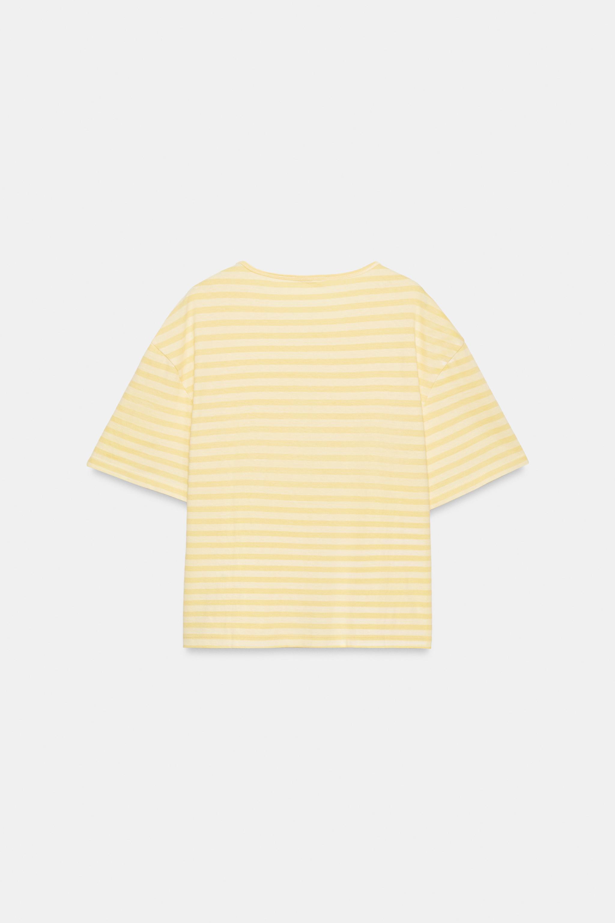 T-SHIRT RAYURES MANCHES COURTES
