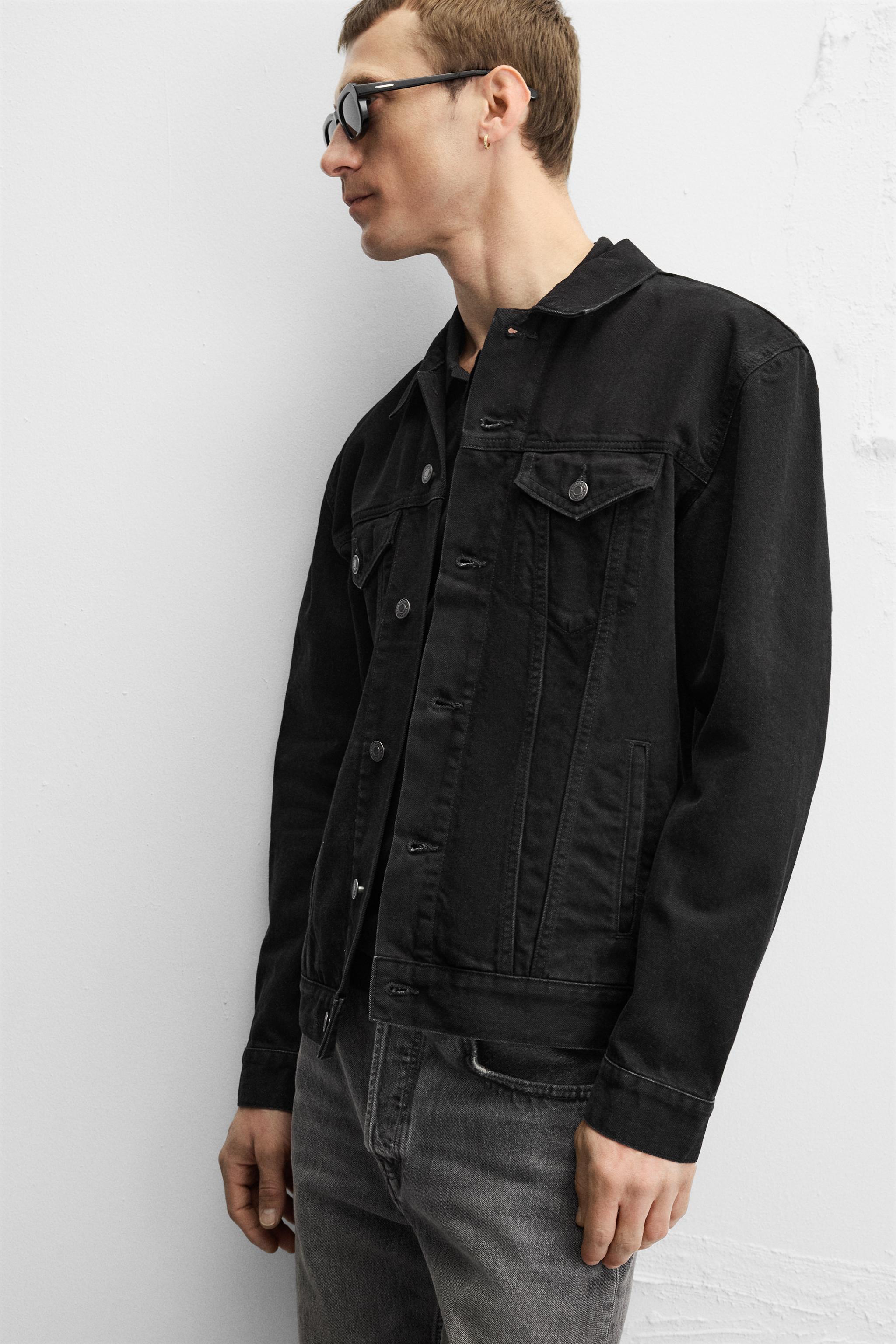 ブラック（黒）系 XL以上 ZARA(ザラ) デニムジャケット(メンズ