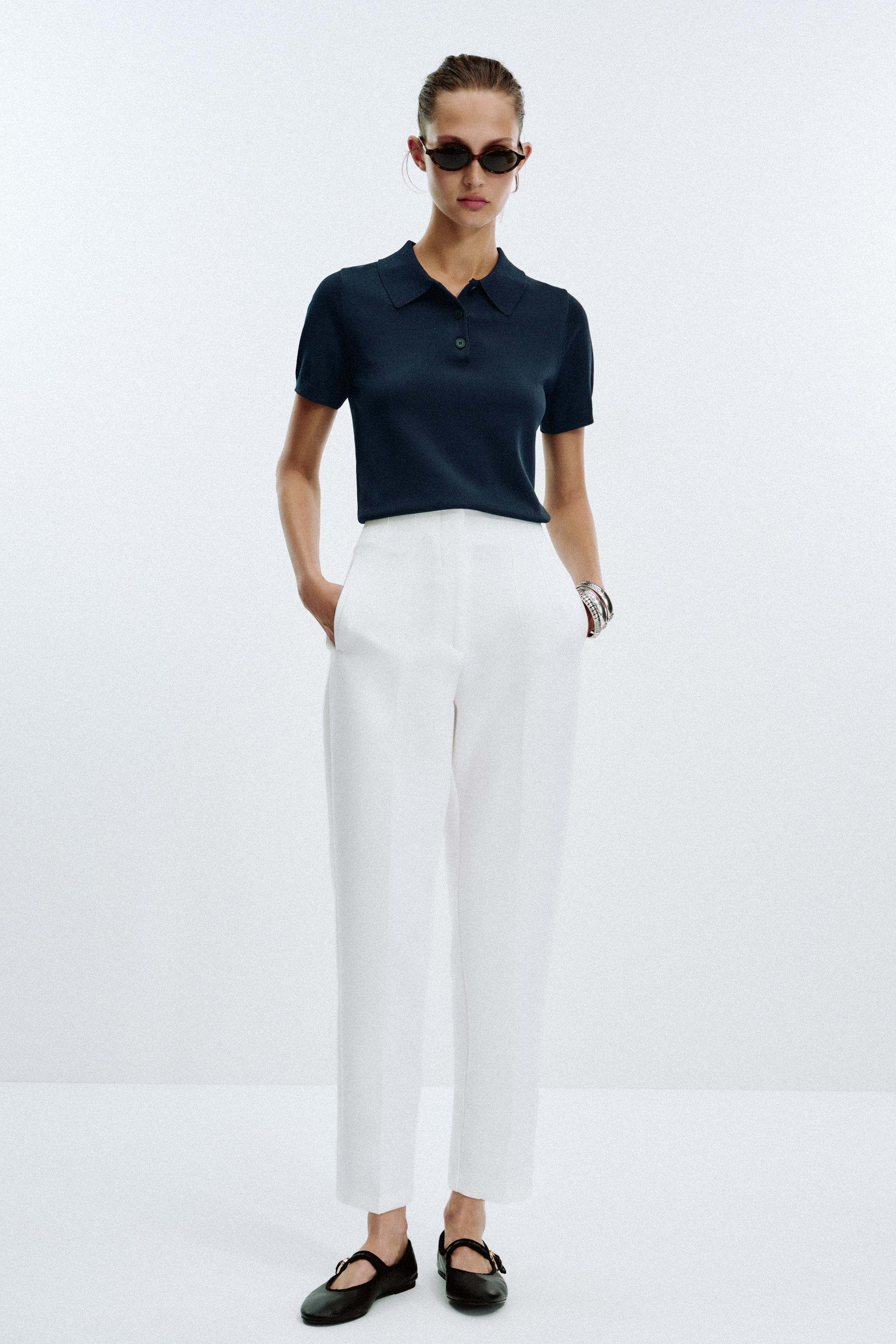 ハイウエストパンツ - ホワイト | ZARA Japan / 日本