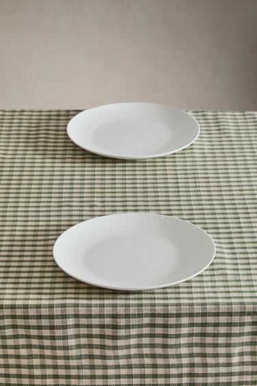 NAPPE CARREAUX ET SURPIQÛRE - Vert de Zara - Image 1