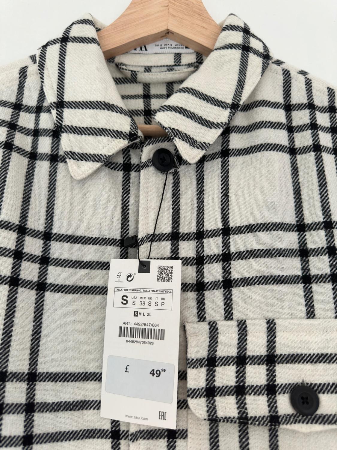 CHECKED OVERSHIRT WITH POCKET - Image 3