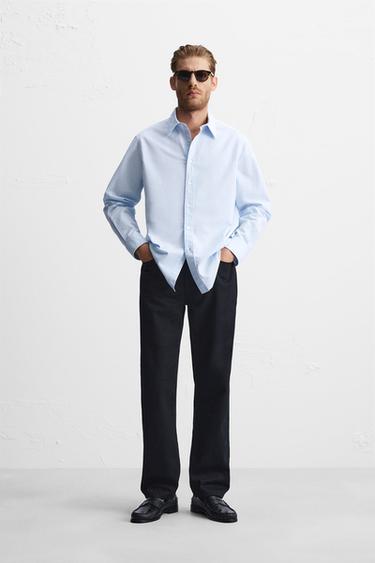 CHEMISE COUPE ÉTROITE - Rayures de Zara