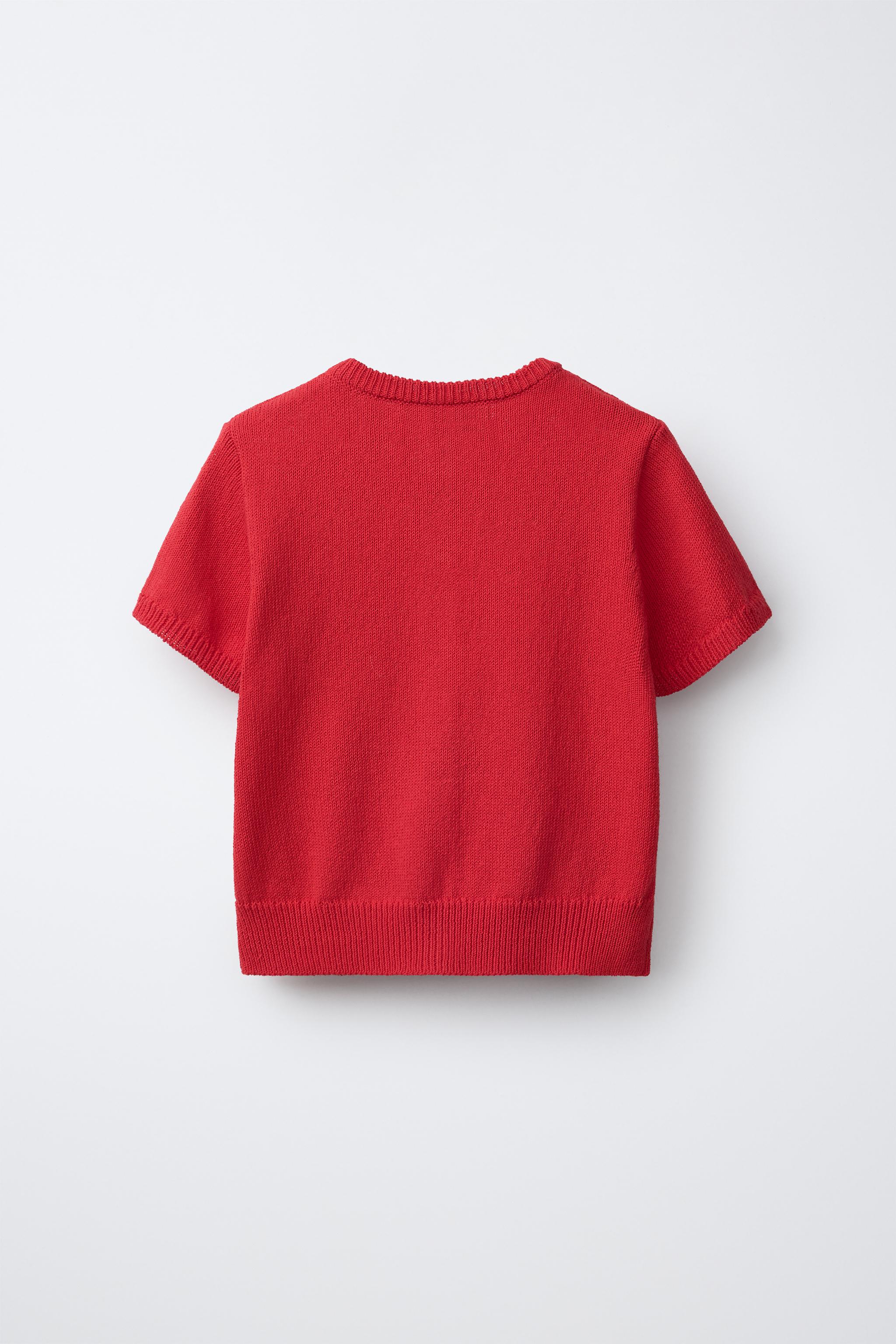 SHORT SLEEVE KNIT CARDIGAN